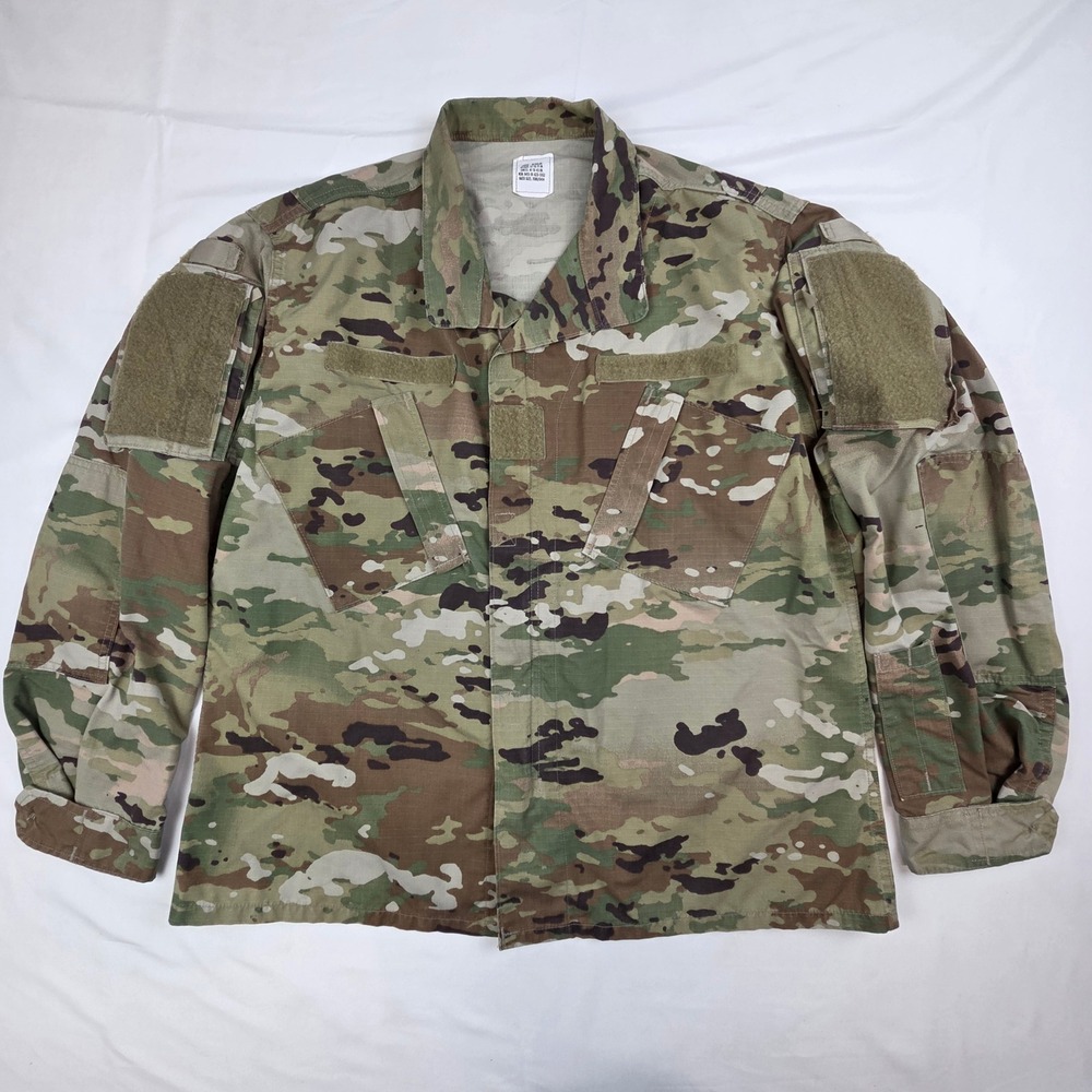 Military Mens OCP Multicam Uniform Coat Tactical Insect Shield Camo Large Reg